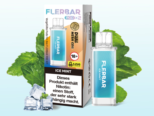 Flerbar Pods - Ice Mint (Eis Minze) - 20mg - 2er Set