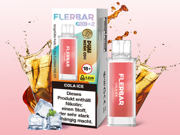 Flerbar Pods - Cola Ice (Cola Eis) - 20mg - 2er Set