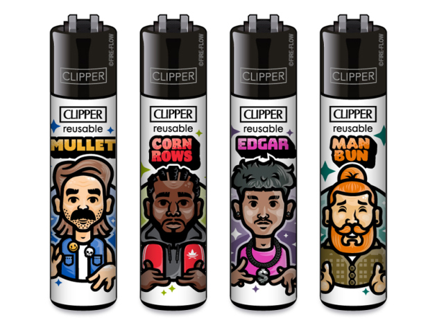 Clipper Large NEON LEAVES#2, 48 Display