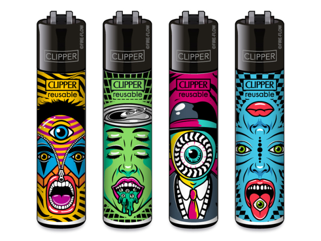 Clipper Large NEON LEAVES#2, 48 Display