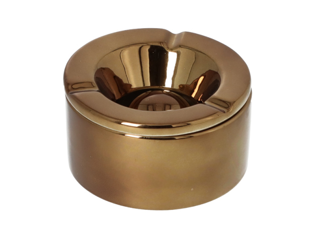 Windaschenbecher "Angelo" antikes Messing glänzend, Ø 11,2cm, einzeln