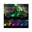 LED Innenbeleuchtung Auto mit APP Steuerung und 16 Mio.- Farben, Musik, Farbspeicher, UVP: 24,99 Euro