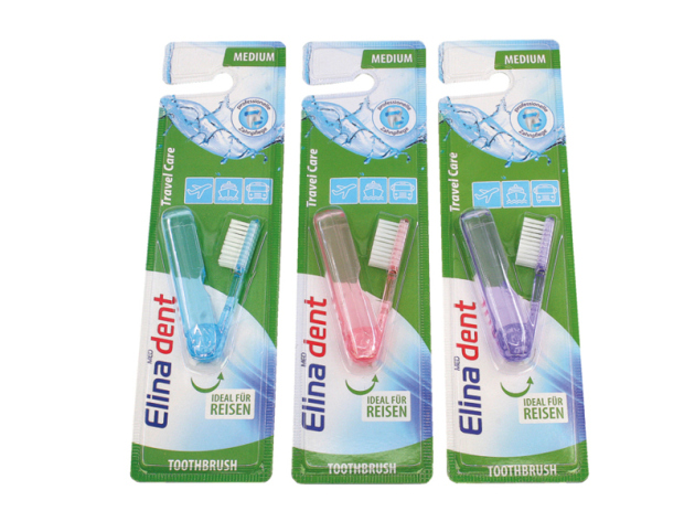 Zahnbürste "Elina" für die Reise, 14cm, einzeln