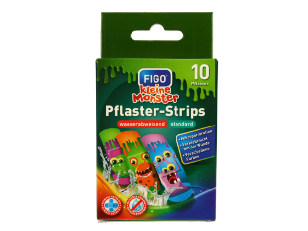 Kinder-Wundverb. Kleine Monster, 10er Strips