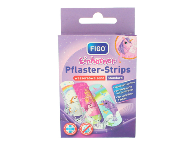 Kinder-Wundverb. Einhorn, 10er Strips