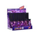 Stabfeuerzeug "Purple Flowers" 5-fach sortiert;...