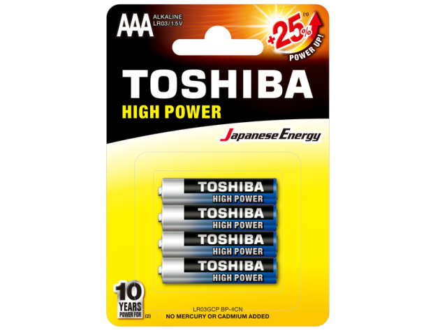 Toshiba AAA Batterie - High Power - 4er Blister