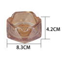 Glasaschenbecher "Rhombus";  9 x 9 x 4,5cm;  6er Display