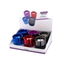 Glasaschenbecher "Rainbow"; 4-fach sortiert;...