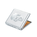 Zigarettenetui "Skull" für 20 Zig., mit Gummiband, 4-fach sortiert; 12er Display