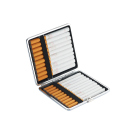 Zigarettenetui "Skull" für 20 Zig., mit Gummiband, 4-fach sortiert; 12er Display