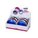 Glasaschenbecher rund; 3-fach sortiert; Ø 10,5cm;  6er Display