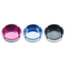 Glasaschenbecher rund; 3-fach sortiert; Ø 10,5cm;  6er Display