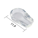 Zigarrenaschenbecher "White" aus Glas;...