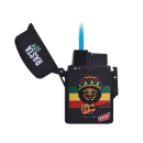 Sturmfeuerzeuge "Rasta Malibu" Jet-Flame, 4-fach sortiert, 20er Display