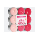 Teelicht Duft in Blockpackung "Rose",...