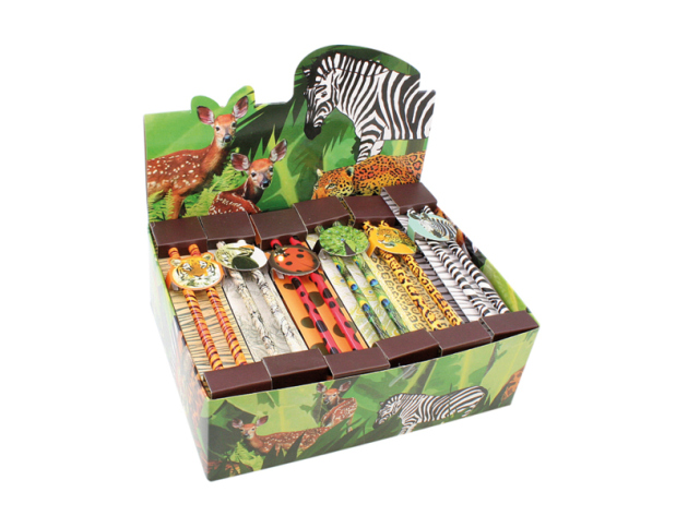 Bleistifte "Tiermotive", 17cm, sortiert, 2er Set, 36er Display