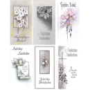 Trauer-Karte mit Umschlag, 21x11cm, sort. Motive, einzeln