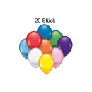 Luftballons, sortiert, 22cm Durchm., 20er-Pack