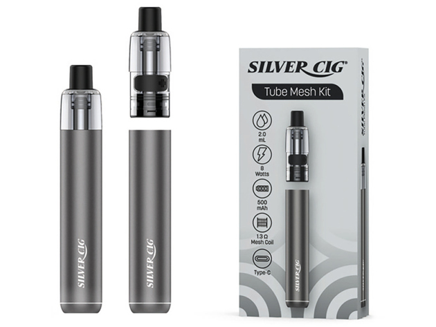 Silver Cig - Basisgerät Silber - USB-Typ-C-Anschluss