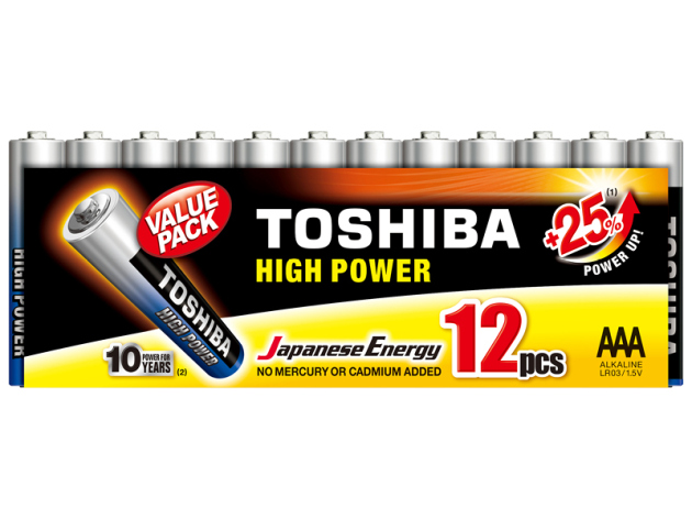 Toshiba AAA Batterie - High power - 12er Pack