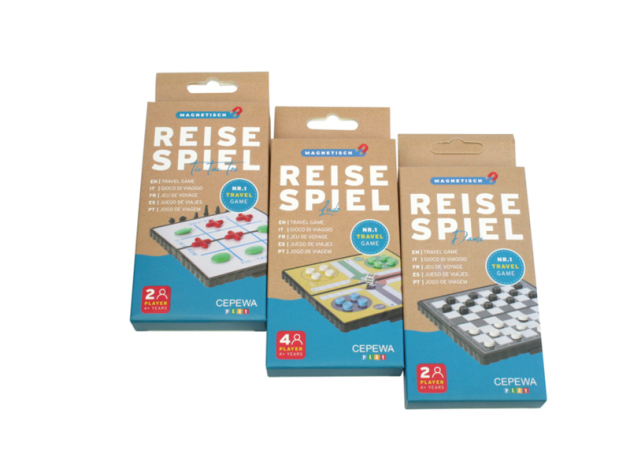 Reisespiel, magnetisch, 4-fach sort., ca. 13x13cm, einzeln