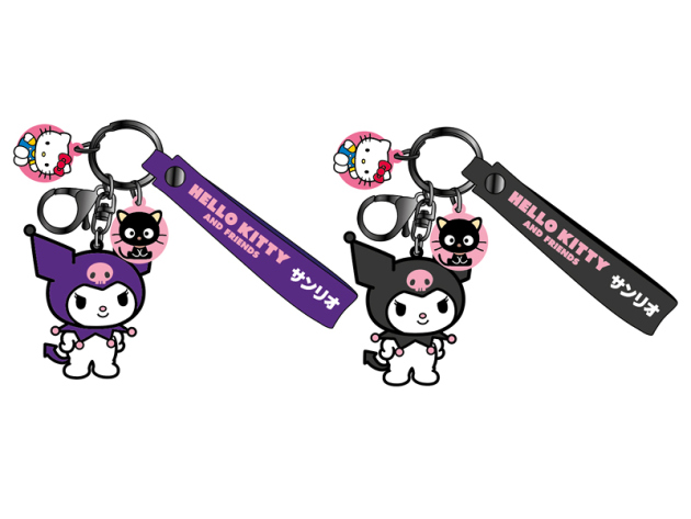 Schlüsselanhänger "Hello Kitty" Kuromi; 3D; 2-fach sortiert, 24er Pack