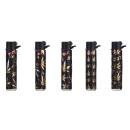 Reibradfeuerzeug "CBD Leaves"; 5-fach...