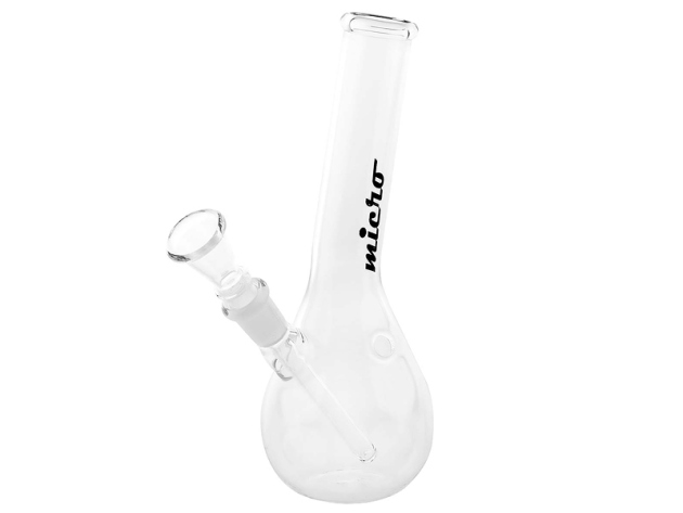 Glasbong "Micro" transp; Höhe 19 cm; Ø 2,8 cm; Schliff 14,5