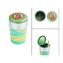 Autoaschenbecher "Hippie" ; 3-fach sortiert; Ø 7,6 cm, H 11,4 cm; 6er Display