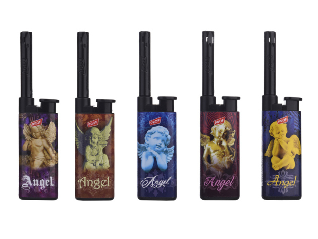 Stabfeuerzeug "Angels Inanga" 5-fach sortiert; 25er Display