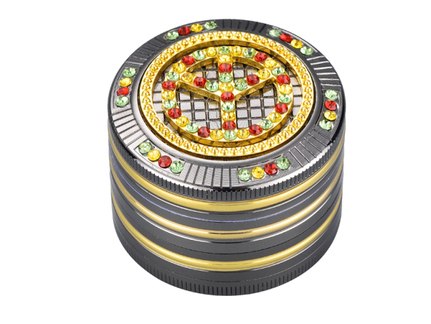 Grinder "Rasta Peace"; 4-tlg., Ø 5 cm