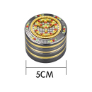 Grinder "Rasta Peace"; 4-tlg., Ø 5 cm