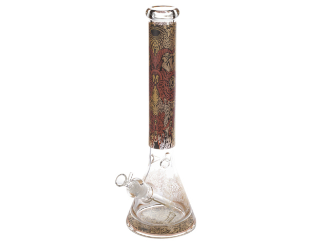 Glasbong "Heavy 2" transp; Höhe 42 cm; Ø  5 cm; Schliff 18,8