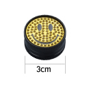 Grinder "Yellow Smile"; 2-tlg., Ø 3 cm, 12er Display