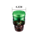 Grinder "Skull Head"; 3-tlg., Ø 4,5 cm, 3-fach sortiert;  einzeln