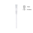 Glaschillum L&auml;nge 14 cm; Schliff 14,5 mm