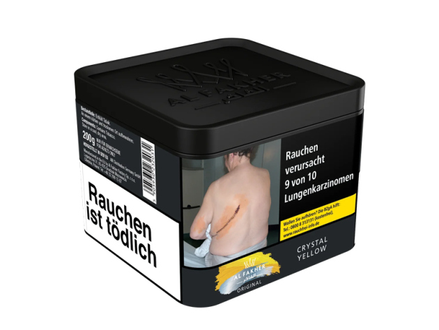 Al Fakher Tabak - Crystal Yellow (Minze, Zitrone) - 200g