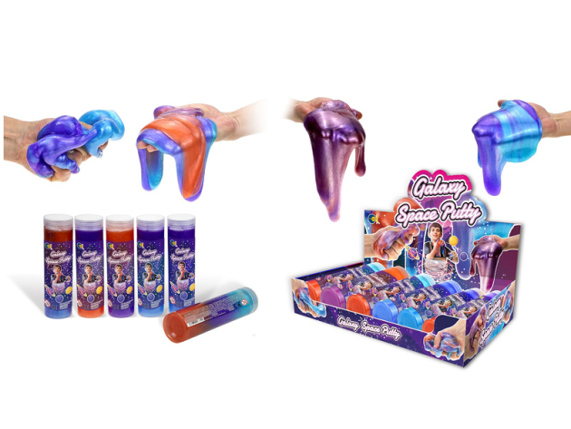 Schleim "Galaxy Space Putty" 400g, 6er Display