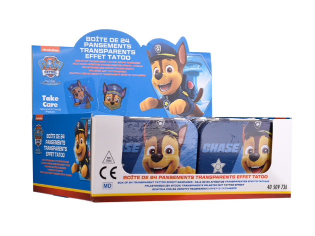 Kinderpflaster - Paw Patrol "Chase" - Metall-Box - 24 Pflaster