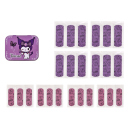 Kinderpflaster - glitzer Pflaster "Kuromi" - Metall-Box - 24 Pflaster