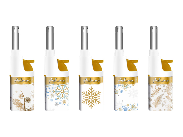 Stabfeuerzeuge Mini "Winter" 5-fach sortiert, 25er Display