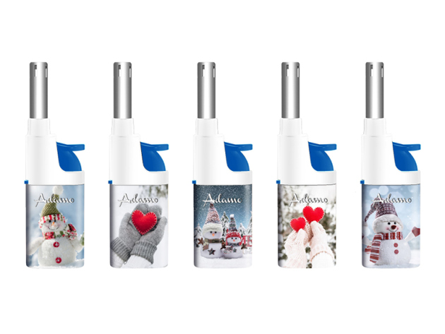 Stabfeuerzeuge Mini "Winter Cute" 5-fach sortiert, 25er Display