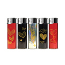 Elektrofeuerzeuge "SHINY HEART", 5-fach...