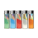 Elektrofeuerzeuge "RAINBOW PATTERNS", 5-fach sortiert, 50er Display