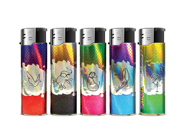 Elektrofeuerzeuge "MY SPIRIT ANIMAL", 5-fach sortiert, 50er Display