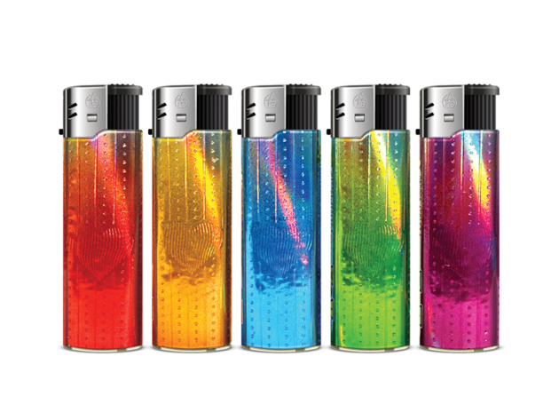 Elektrofeuerzeuge "HEARTLY IMPRESSED", 5-fach sortiert, 50er Display