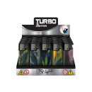 Sturmfeuerzeuge "Shiny Cannabis" Turbo, 5-fach sortiert, 25er Display