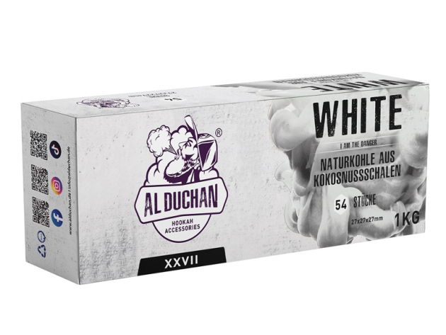 Al Duchan "Black" Premium-Naturkohle (Kokos) 50er Pack, 1 Kg