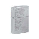 Zippo Feuerzeug - Mohawk Skull Design